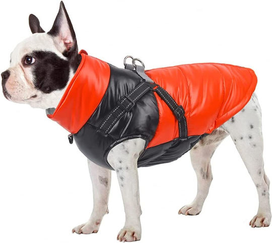 Animal Haine pentru câini Impermeabil Negru cu Lungimea Spateului 40 cm