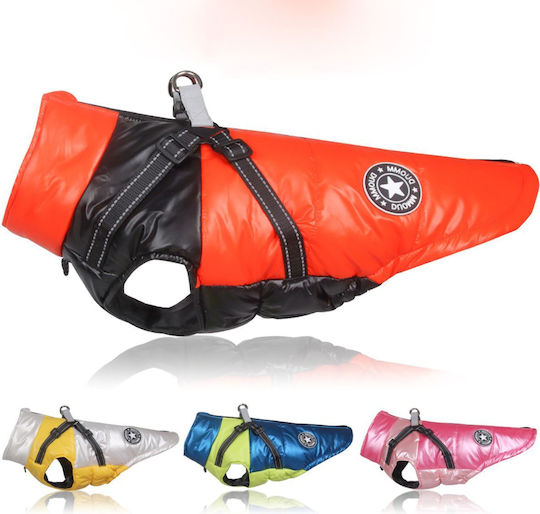 Animal Haine pentru câini Impermeabil Negru cu Lungimea Spateului 40 cm
