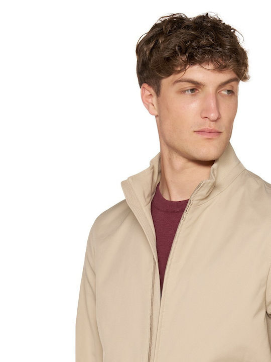 Bomber Jacket Waterproof and Windproof Beige