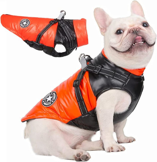 Animal Black Waterproof Dog Coat with 25cm Back Length