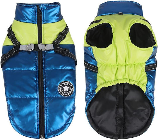 Animal Blue Waterproof Dog Coat with 25cm Back Length