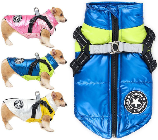Animal Blue Waterproof Dog Coat with 25cm Back Length