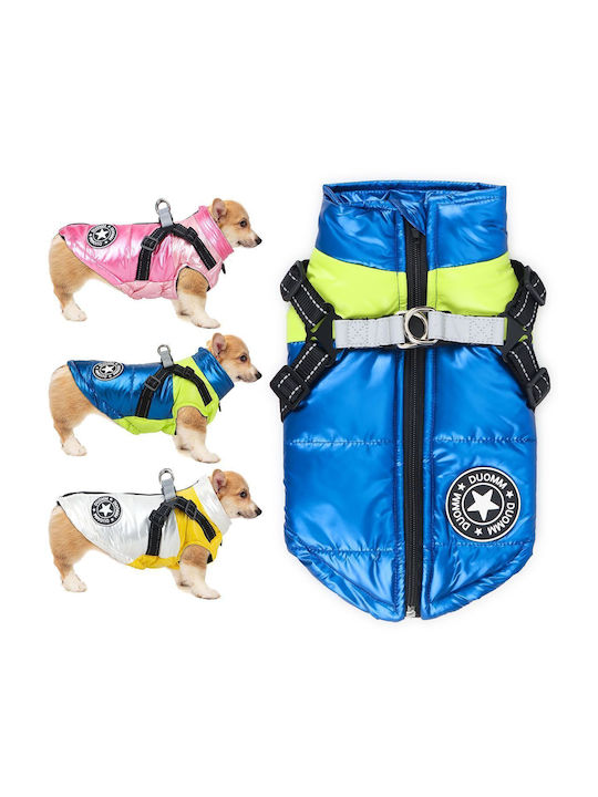 Animal Blue Waterproof Dog Coat with 30cm Back Length