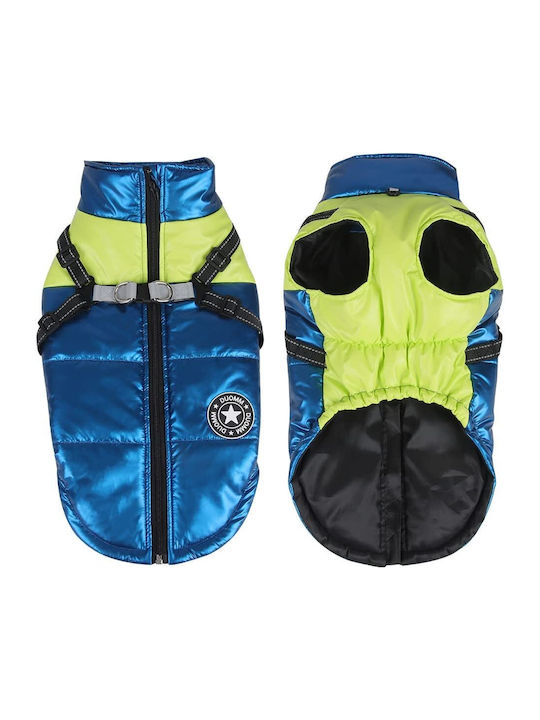 Animal Blue Waterproof Dog Coat with 35cm Back Length