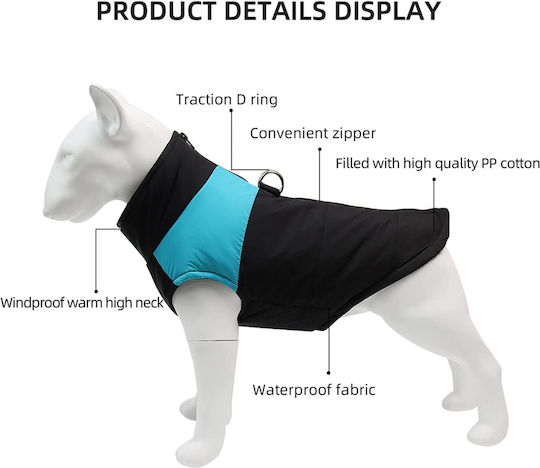 Animal Hundemantel Blau mit Rückenlänge 31 cm.