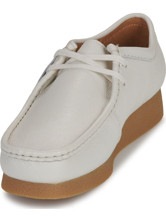 Mocasini Barbati in Culoare Albă