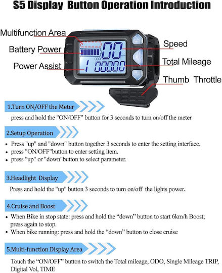 Controller Universal 24-48v 350w 17a Motor Fără Perii Afișaj Lcd Impermeabil Bicicletă Electrică Scuter Electric