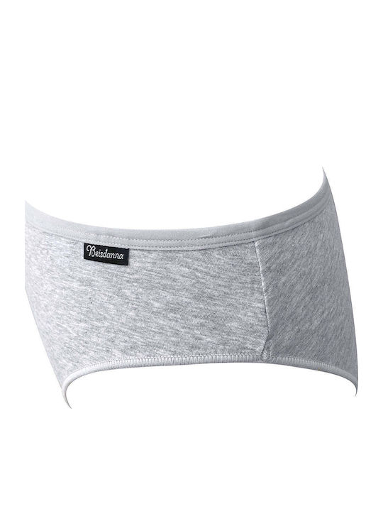 Baumwoll Damen-Slip Grau