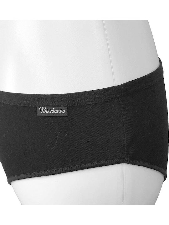 Damen-Slips Baumwolle Schwarz