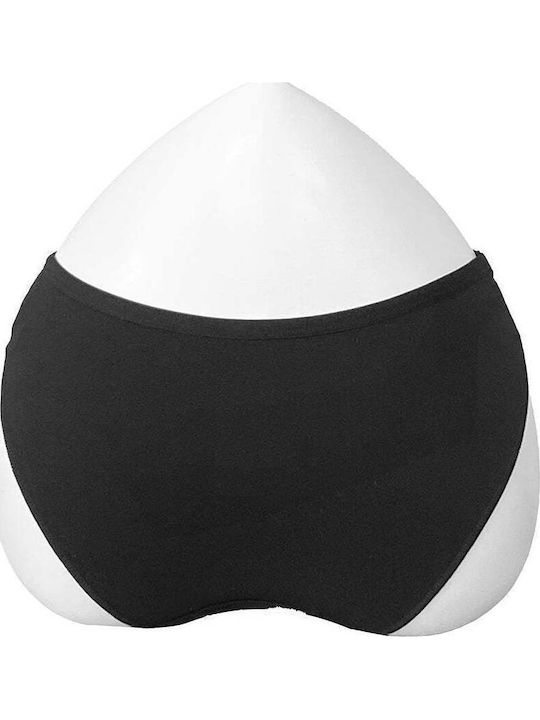 Damen-Slips Baumwolle String 3er Pack Schwarz