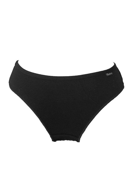 Damen-Slips Mehrfarbig Baumwolle MultiPack Schwarz/Beige/Weiß