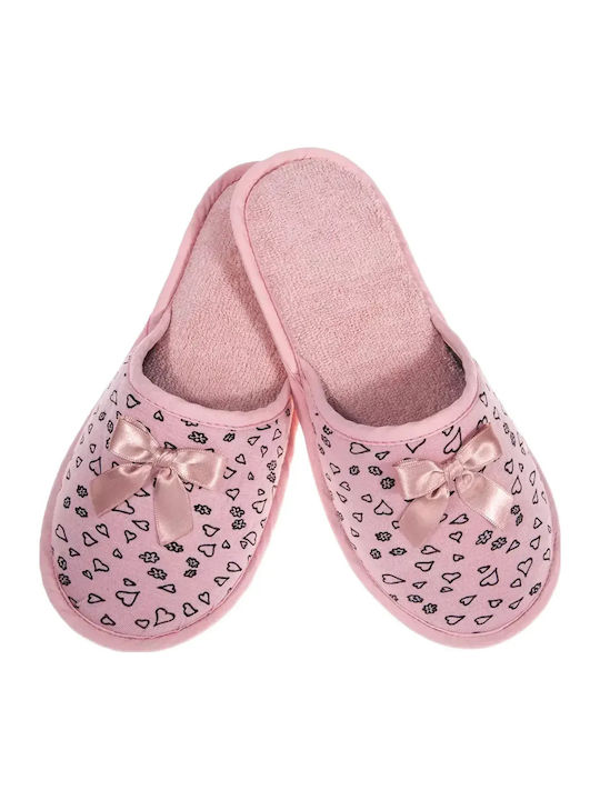 Closed-Toe Women's Orange Slippers