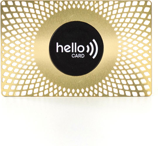 Hello Card Professional Metal Card Gold