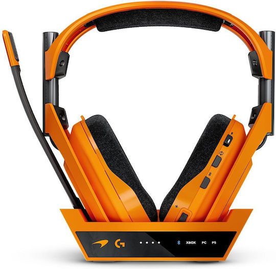 Logitech A50 X McLaren Racing Edition Ασύρματο Over Ear Gaming Headset με σύνδεση USB for Nintendo Switch / Nintendo Switch 2 / PC / PS5 / XBOX