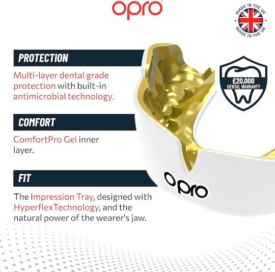 Μασέλα Opro Instant Custom Countries Mexico Mouthguard White Red Green