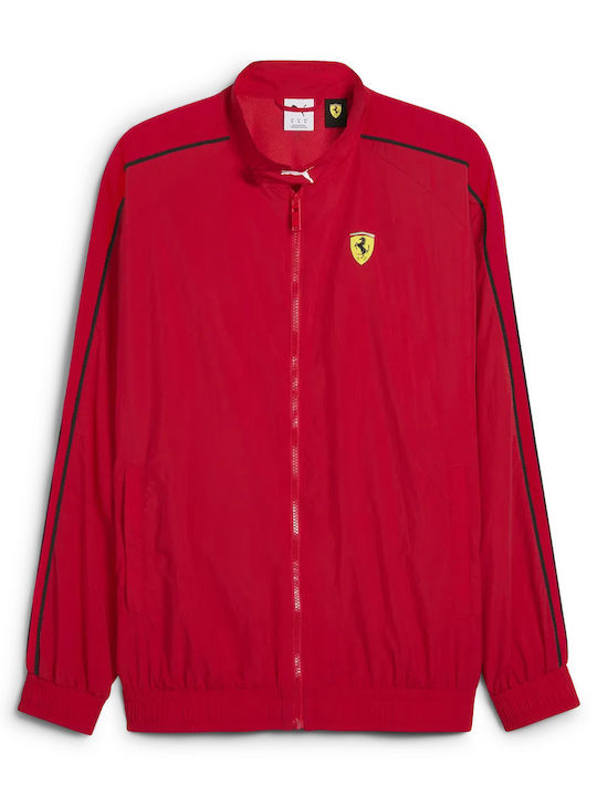 Herren Fleecejacke Rot