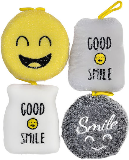 Set 4 Alista Home Dish Sponges Funny Theme Model 1