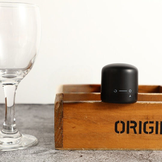 Capac De Sigilare Pentru Sticlă De Vin Alista Home Rotativ On-off Silicon Reutilizabil Ușor De Depozitat Utilizare 3.8 X 3.8 X 3.8 Cm Negru