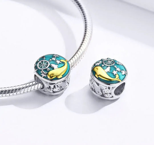 Ασημενιο Charm 925 Little Blue Whale