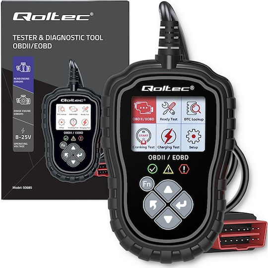 Qoltec Car Diagnostics Digital Tool OBD 2