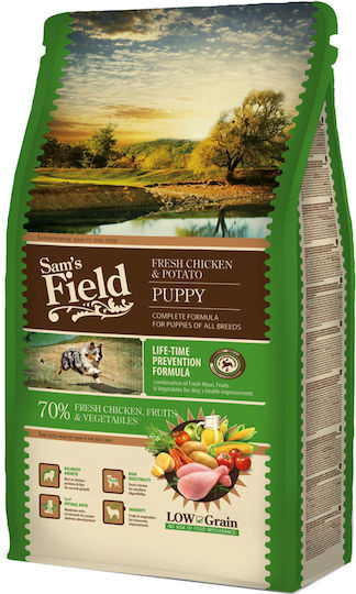 Sam's Field Puppy 13kg Ξηρά Τροφή με Λίγα Σιτηρά για Κουτάβια με Κοτόπουλο και Πατάτες