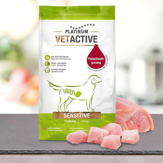 Platinum Pet Food & Care Platinum Vetactive 5kg Ξηρά Τροφή χωρίς Σιτηρά για Ενήλικους Σκύλους με Κρέας και Γαλοπούλα