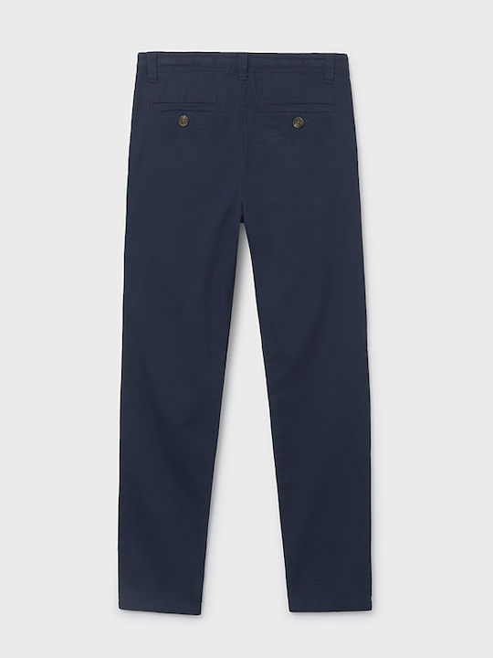 Kinderhose Chino Stoff Marineblau