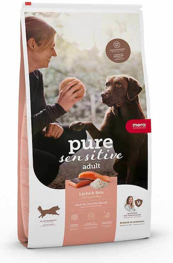 Meradog Pure Sensitive Adult 4kg Hrană Uscată fără Cereale pentru Câini Adulţi cu Orez și Somon