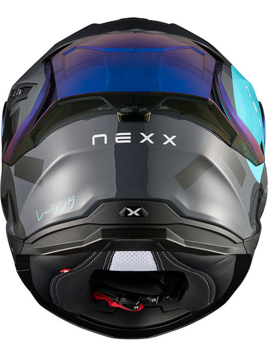 Nexx Y.100R NIPPON PREMIUM Grey Мотоциклетна каска Full Face DOT / ECE 22.06 1575гр с Sunvisor