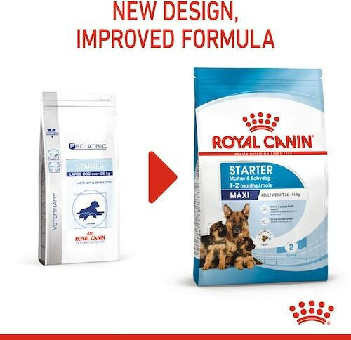 Royal Canin Starter Mother & Babydog Maxi 15kg Dry Food for Large Breed Puppies with Poultry and Rice