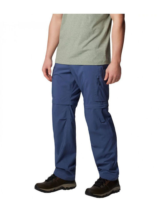 Columbia Silver Ridge Utility Convertible Men's Hiking Long Trousers Blue