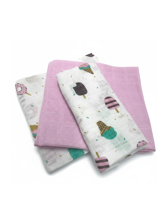 Gamberritos Kids Πάνα Αγκαλιάς 80x80cm 3τμχ Gamberritos Kids Πάνα Αγκαλιάς 80x80cm 3τμχ