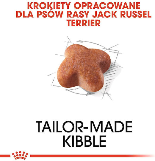 Royal Canin Adult Jack Russell Terrier 7.5kg Trockenfutter für Erwachsene Hunde ohne Gluten für Kleine Rassen mit Geflügel und Reis