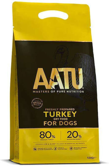 AATU Free Run 10kg Dry Food Diet, Grain-Free & Gluten-Free for Adult Dogs with Turkey