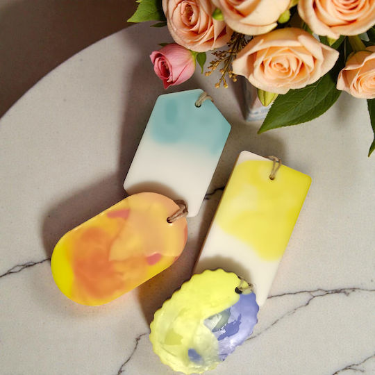 Aromatic Wardrobe Tablets Plant-Based Wax Colour Fusion 2 Pieces Fresh Cotton Scent