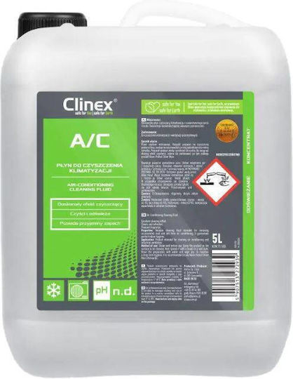 Clinex Υγρό Καθαρισμού για Air Condition Αυτοκινήτου 5lt