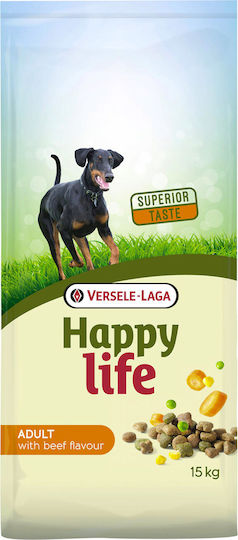 Happy Life Adult 15kg Dry Food for Adult Dogs with Calf