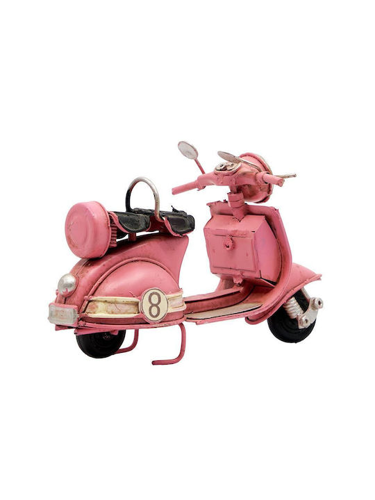 Sp Souliotis Tabletop Metal Miniature Pink Vespa 8x11