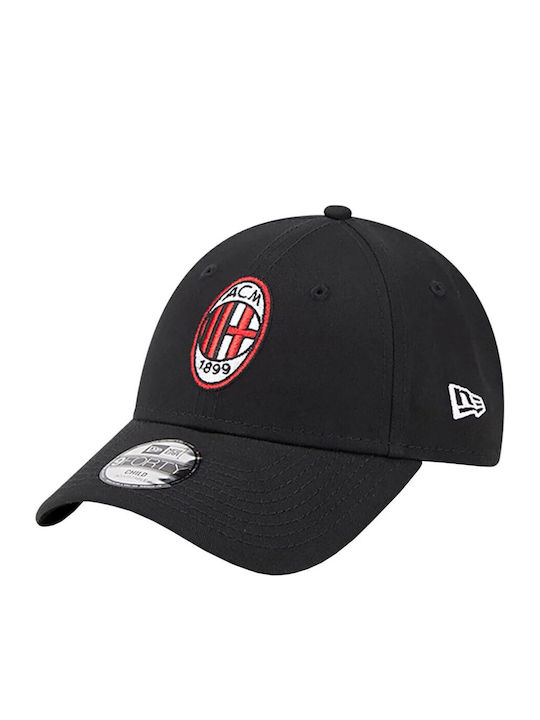 New Era Детска Шапка С Козирка Текстил Ac Milan Черна