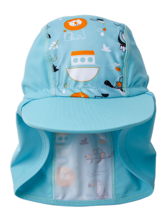 Splash About Kids' Hat Jockey Fabric Sunscreen Light Blue