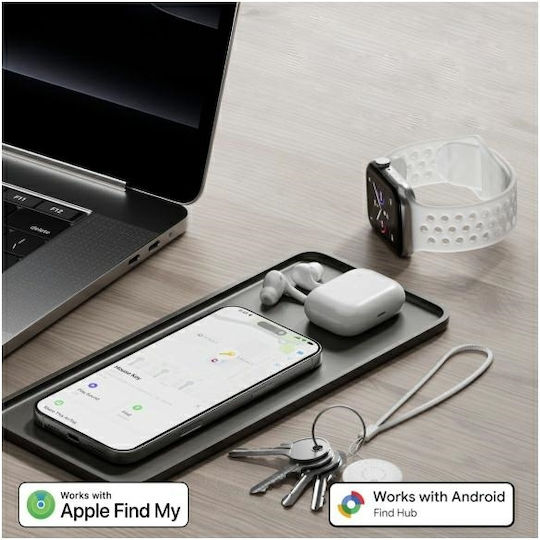 4Smarts SkyTag Duos Apple Find My & Google Find Hub Λευκό 2τμχ