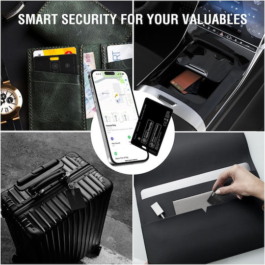 4Smarts SkyTag Card Duos Apple Find My & Google Find Hub Μαύρο