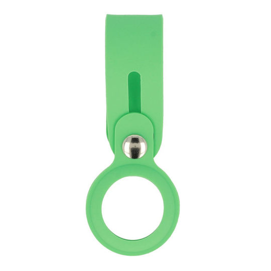 Loop Keychain Case Silicone for AirTag in Green color