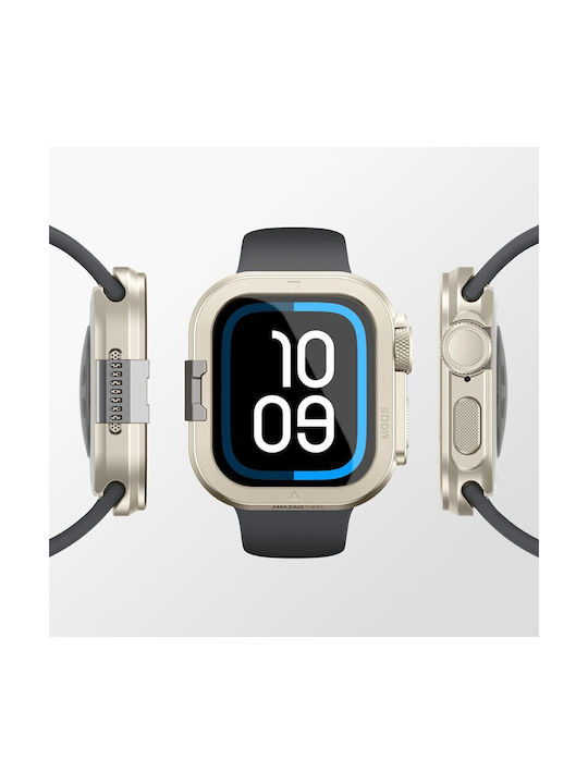 Amazingthing Titan Pro Metal Case Apple Watch 11 46mm Aluminum Titanium