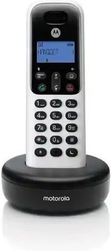 Motorola T501+ Ασύρματο Τηλέφωνο με Ελληνικό Μενού Λευκό