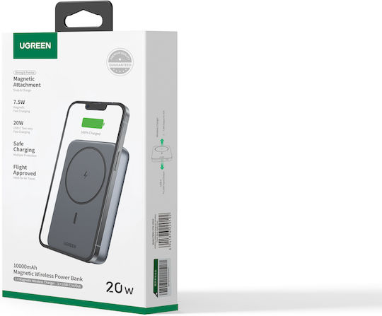 Ugreen PB561 MagSafe Power Bank 10000mAh 20W με Θύρα USB-C Μαύρο