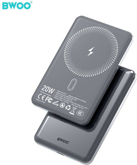 BWOO P79 Power Bank 5000mAh 20W Power Delivery Grey