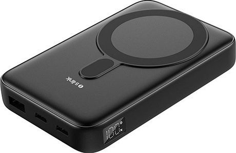 S-Link M1051 MagSafe Power Bank 10000mAh 15W με Θύρα USB-A και Θύρα USB-C Power Delivery / Quick Charge Μαύρο