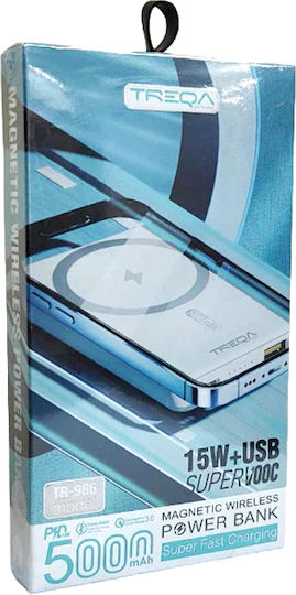 Treqa TR-966 Power Bank 5000mAh με Θύρα USB-A Power Delivery / Quick Charge 3.0