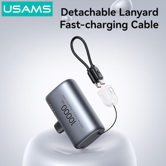 Usams PB82 Power Bank 10000mAh 20W Power Delivery Gray